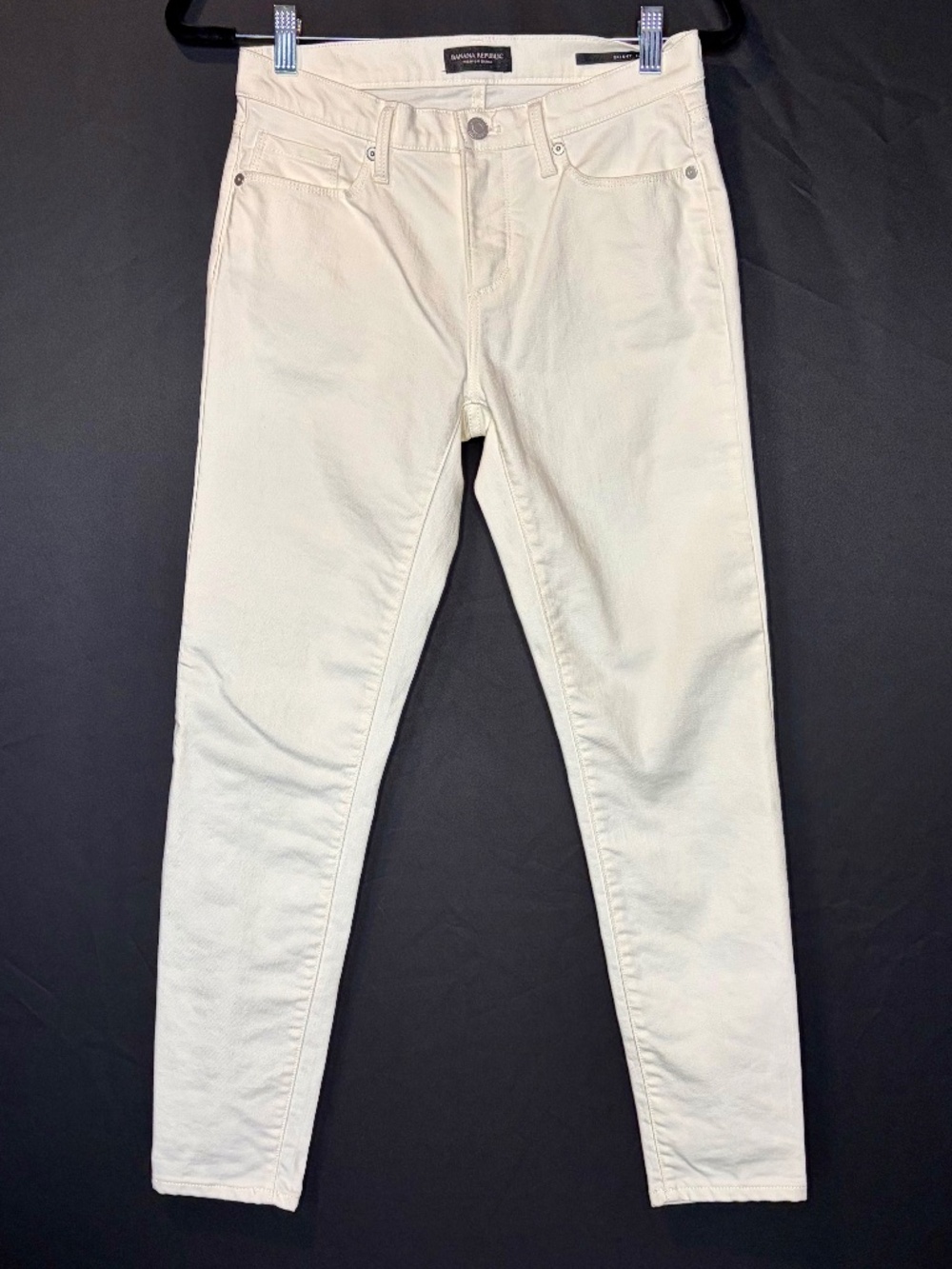 Banana Republic White Skinny Jeans Size 26